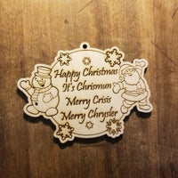 Merry Chrysler Wooden Ornament