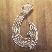 Maui Hook Wooden Hanging Sign