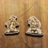 Turtle Concept Art Wooden Pin