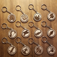 WoW Class Keychains