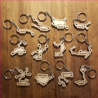 Zodiac Wooden Keychains